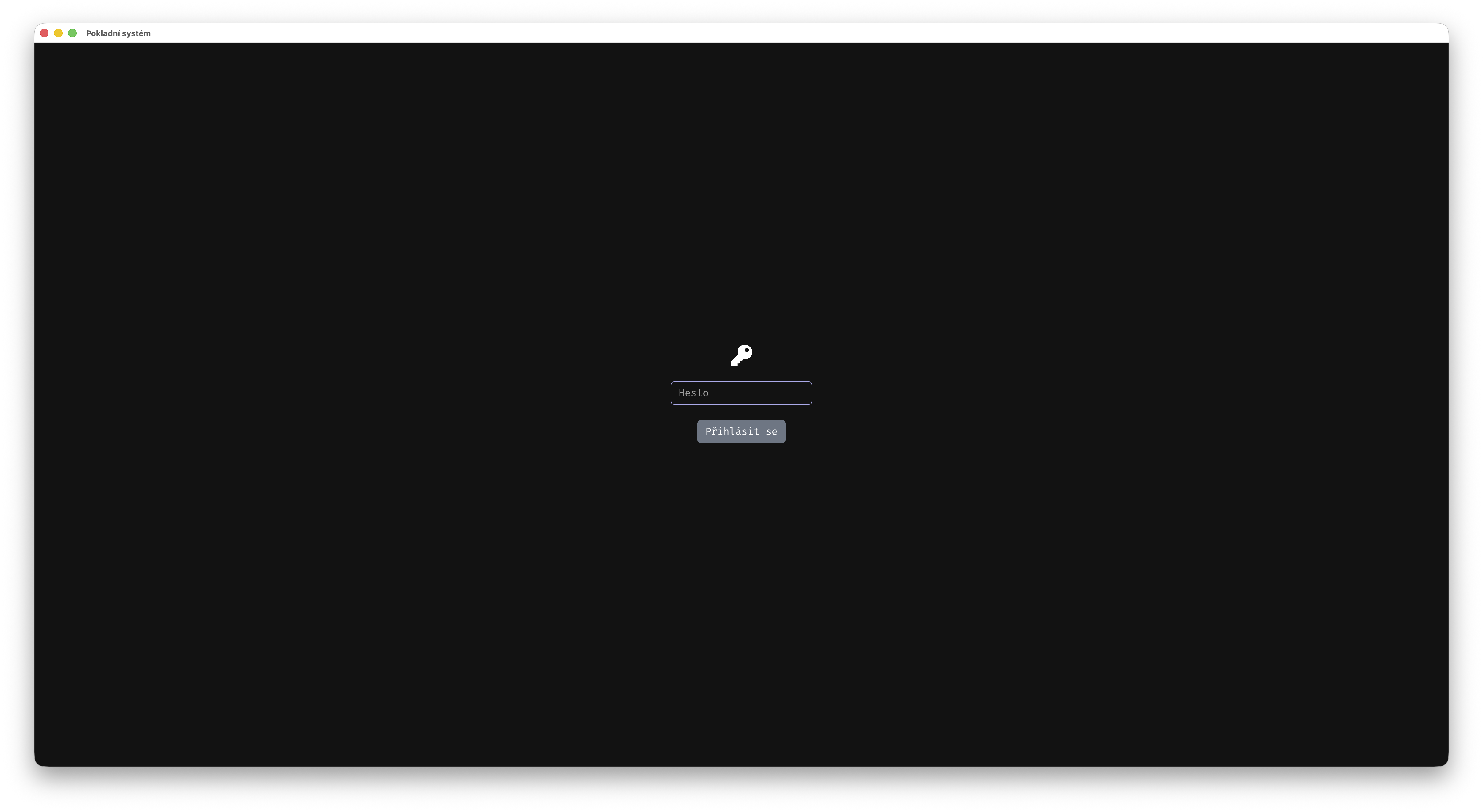 Pokladní systém — ukázka 1